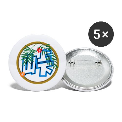 Hawaii Touge Kanji - Buttons groß 56 mm (5er Pack)