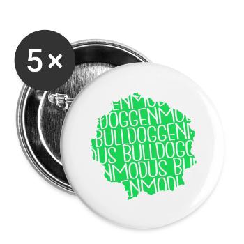 Cool cadeau d’anniversaire Terrier Bday Pet - Lot de 5 grands badges (56 mm) - blanc - Devant