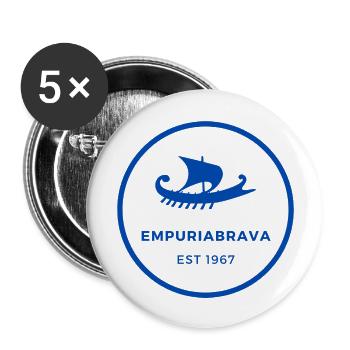 EmpuriaBrava EST 1967 Boat - Buttons large 2.2''/56 mm (5-pack) - white - Front