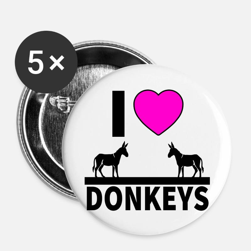 Donkey - Buttons large 2.2''/56 mm (5-pack) - white