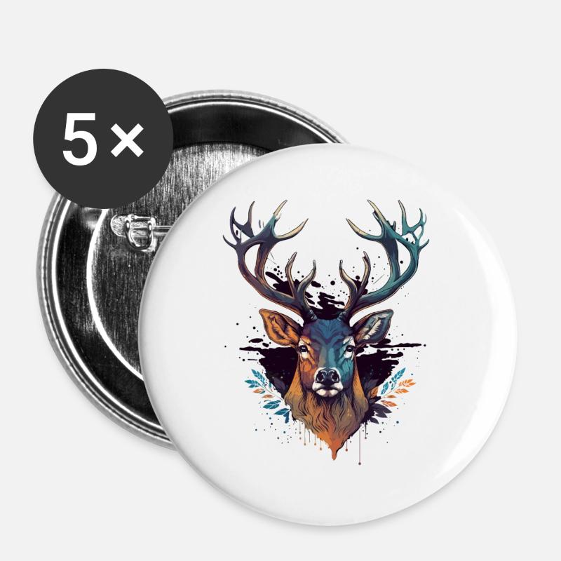 Stag - Buttons large 2.2''/56 mm (5-pack) - white