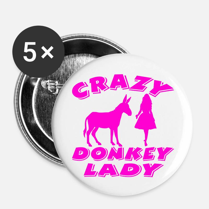 Donkey - Buttons large 2.2''/56 mm (5-pack) - white