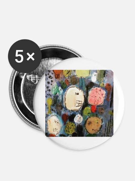 Die Anderen - Buttons groß 56 mm (5er Pack) - Weiß