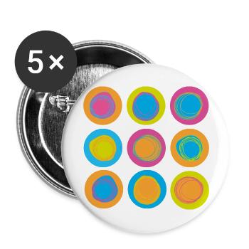 dotdotdot - Buttons groß 56 mm (5er Pack) - Weiß - Vorne