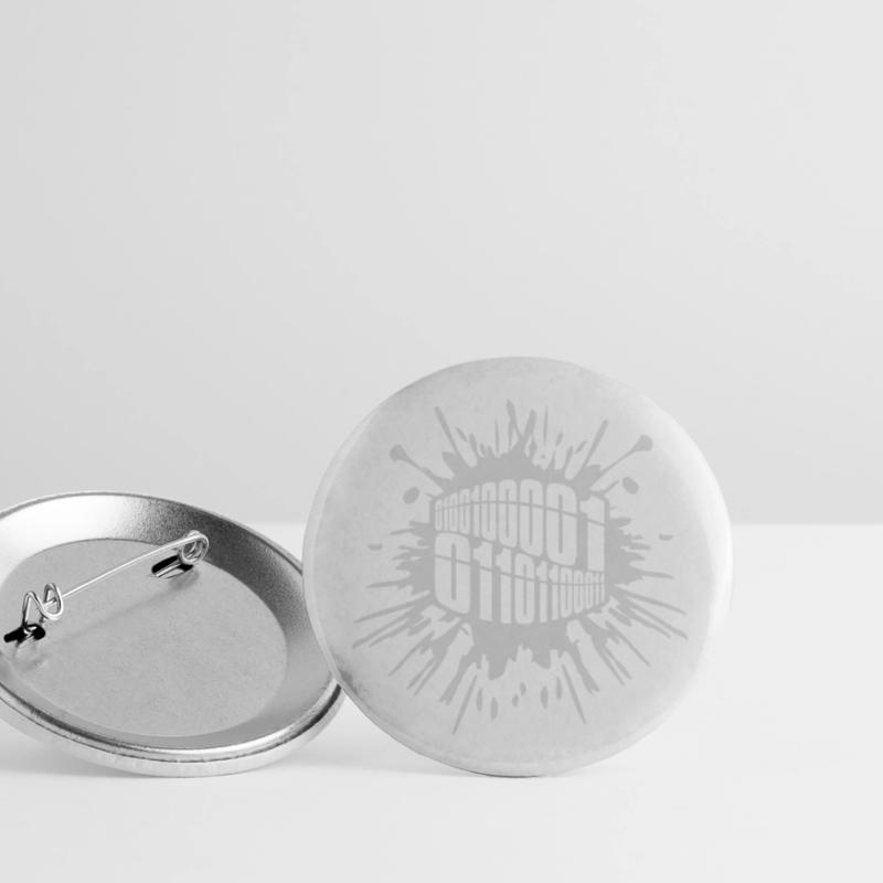 Langage de programme de code binaire Lot de 5 grands badges (56 mm)