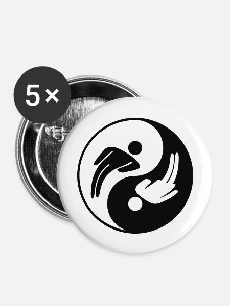 WC - Buttons groß 56 mm (5er Pack) - Weiß