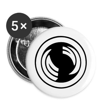 Synergy - Buttons large 2.2''/56 mm (5-pack) - white - Front