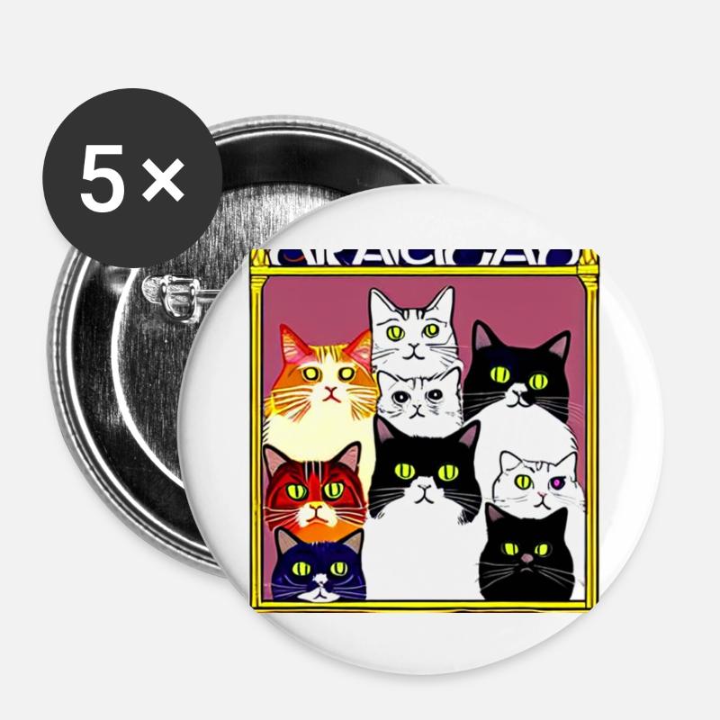 Group photo - Buttons large 2.2''/56 mm (5-pack) - white