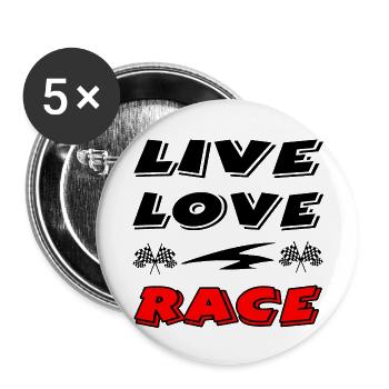 Car - Buttons large 2.2''/56 mm (5-pack) - white - Front