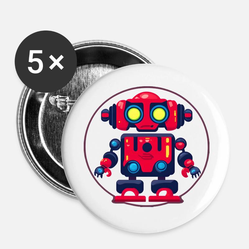 Coggy - Buttons large 2.2''/56 mm (5-pack) - white