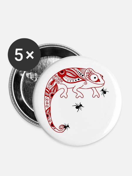 Camelion - Buttons groß 56 mm (5er Pack) - Weiß