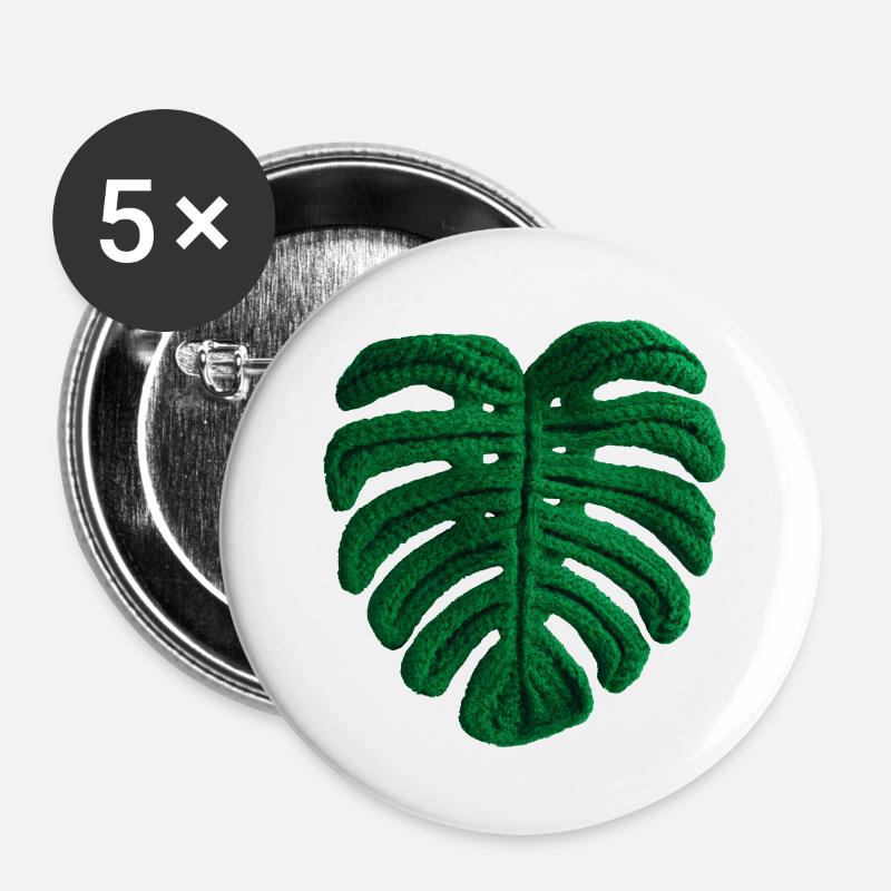 CROCHET MONSTERA - Buttons large 2.2''/56 mm (5-pack) - white