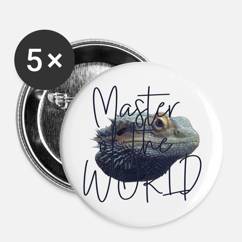 Master - Buttons large 2.2''/56 mm (5-pack) - white