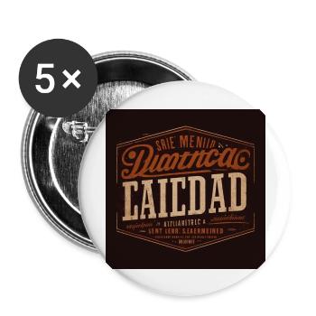 Lacidad - Buttons groß 56 mm (5er Pack) - Weiß - Vorne