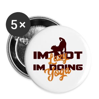 Animaux - Lot de 5 grands badges (56 mm) - blanc - Devant