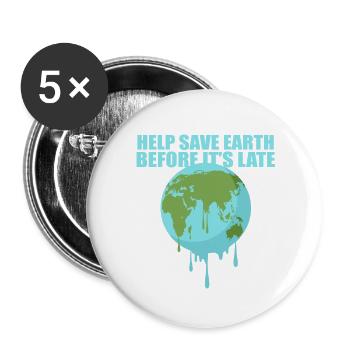 Nature - Buttons large 2.2''/56 mm (5-pack) - white - Front