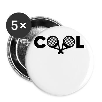 Cooler Spruch Padel Padelspiel Sportart Schläger - Buttons groß 56 mm (5er Pack) - Weiß - Vorne