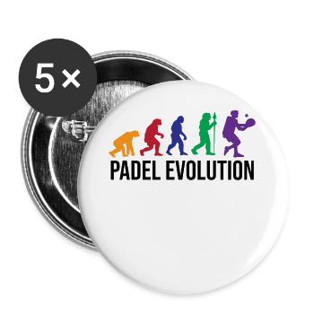 Padel Game Padel Evolution Sport Statement - Buttons large 2.2''/56 mm (5-pack) - white - Front