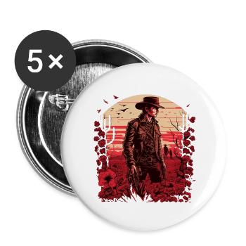 Ein cooler - Buttons groß 56 mm (5er Pack) - Weiß - Vorne