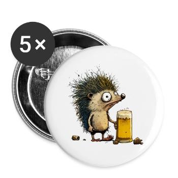 Design ohne Titel 111 - Buttons groß 56 mm (5er Pack) - Weiß - Vorne