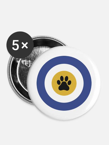 Nazar - Buttons groß 56 mm (5er Pack) - Weiß