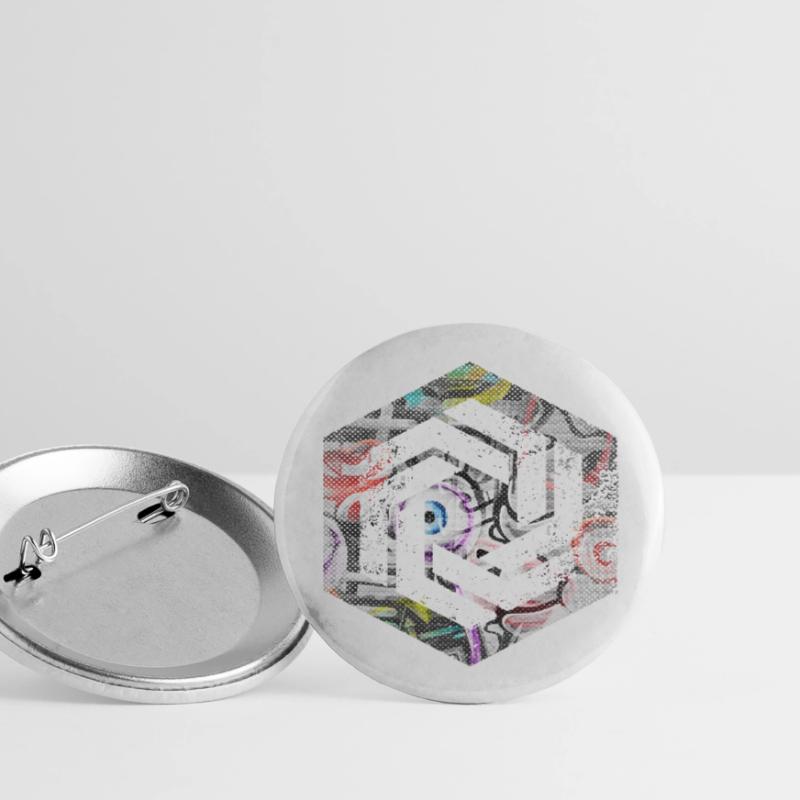 Codage géométrique du programmeur de programmation hexagonale Lot de 5 grands badges (56 mm)