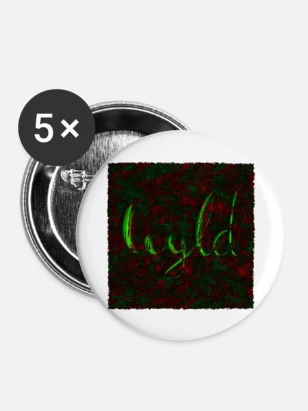 Wyldflower Dream - Buttons groß 56 mm (5er Pack) - Weiß