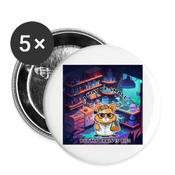Entdecken Sie die Wunder der Wissenschaft - Buttons groß 56 mm (5er Pack) - Weiß - Vorne