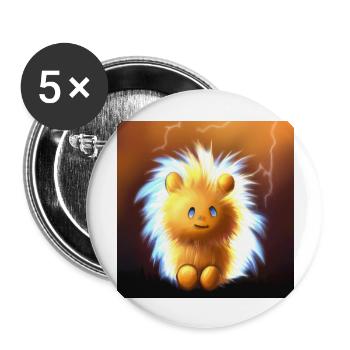 Cute Thing 2 - Buttons large 2.2''/56 mm (5-pack) - white - Front