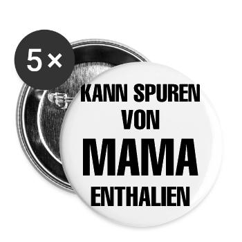 Dog Hund - Buttons groß 56 mm (5er Pack) - Weiß - Vorne