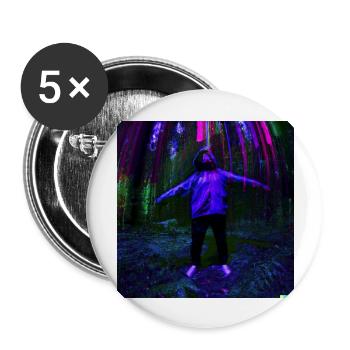 Forêt profonde - Lot de 5 grands badges (56 mm) - blanc - Devant