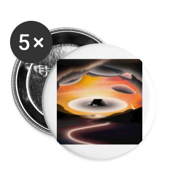 Heavenly Retreat - Buttons groß 56 mm (5er Pack) - Weiß - Vorne