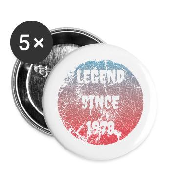 1978 - Buttons large 2.2''/56 mm (5-pack) - white - Front