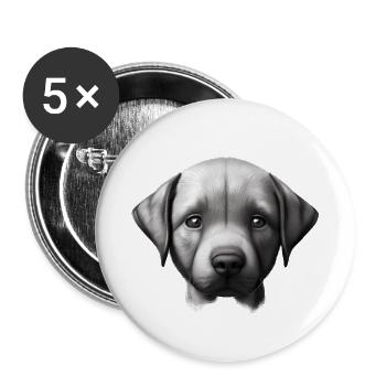 Dog Owner Golden Retriever Dog Puppy Dogs - Buttons large 2.2''/56 mm (5-pack) - white - Front