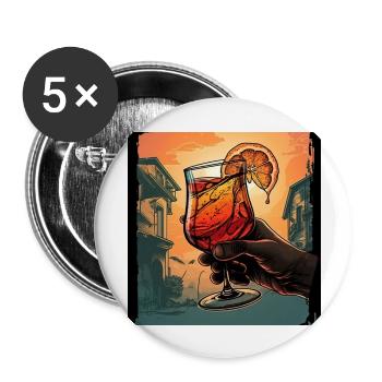 À votre santé - Lot de 5 grands badges (56 mm) - blanc - Devant