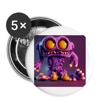 Petite terreur pourpre - Lot de 5 grands badges (56 mm) - blanc - Devant