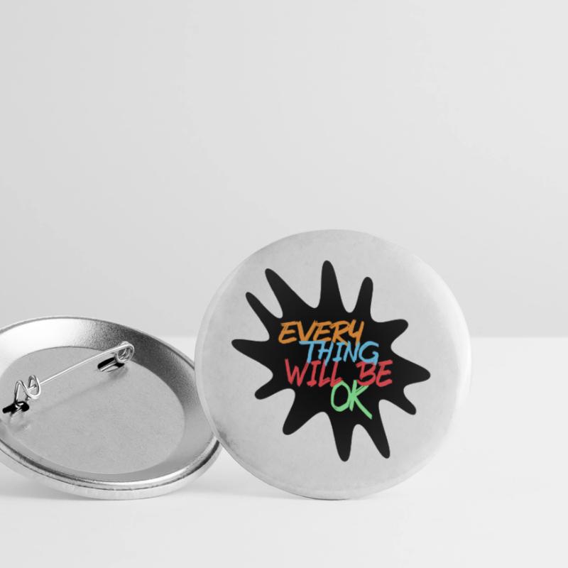 Alles wird gut! Alles wird gut # Buttons groß 56 mm (5er Pack)