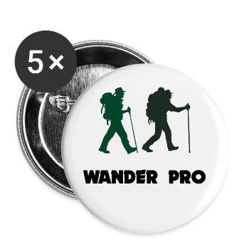 Hiking Statement Mountain Peaks Via Ferrata Mountains - Buttons large 2.2''/56 mm (5-pack) - white - Front
