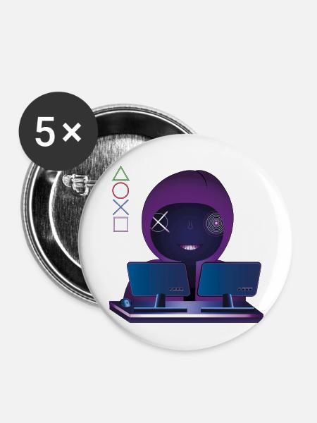 Diggah - Buttons groß 56 mm (5er Pack) - Weiß