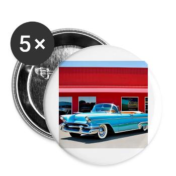 C09 - Buttons groß 56 mm (5er Pack) - Weiß - Vorne