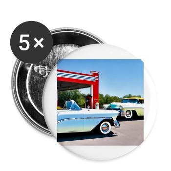 C19 - Buttons groß 56 mm (5er Pack) - Weiß - Vorne