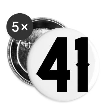 41 - Buttons groß 56 mm (5er Pack) - Weiß - Vorne