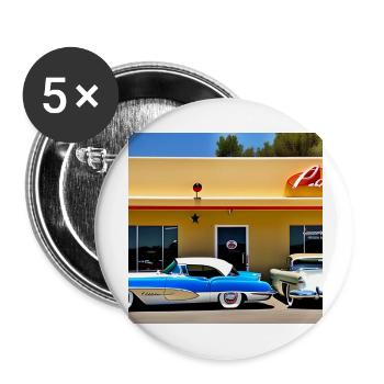C23 - Buttons groß 56 mm (5er Pack) - Weiß - Vorne