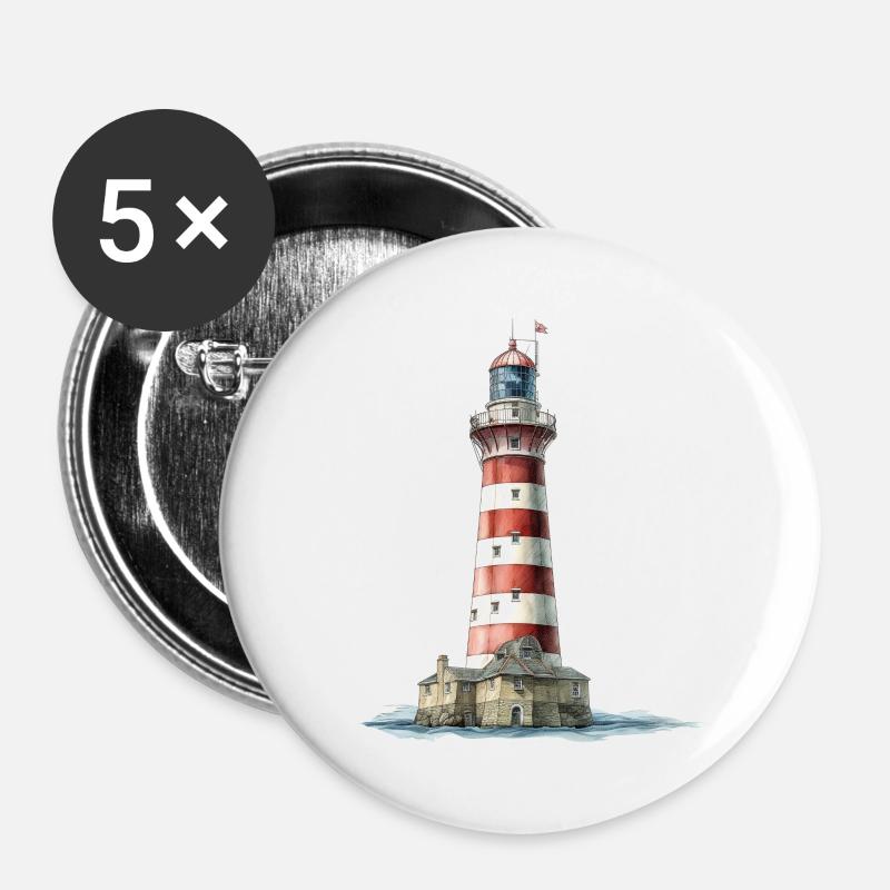 Fluorescent - Buttons large 2.2''/56 mm (5-pack) - white