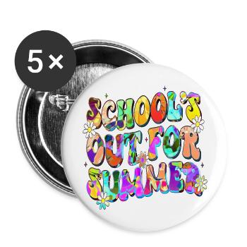Graduation 2024 class High school graduation party - Buttons large 2.2''/56 mm (5-pack) - white - Front