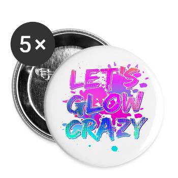 Été surf croatie plage paradis ambiance de fête États-Unis - Lot de 5 grands badges (56 mm) - blanc - Devant