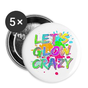 Été surf croatie plage paradis ambiance de fête États-Unis - Lot de 5 grands badges (56 mm) - blanc - Devant