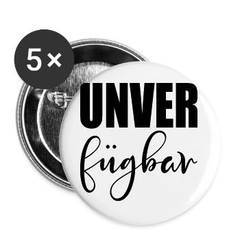 SCHRIFTZUG UNVERFÜGBAR - STATUS - Buttons groß 56 mm (5er Pack) - Weiß - Vorne
