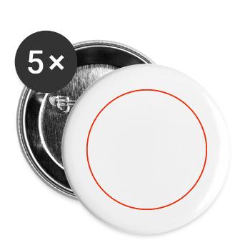 Kreis Icon - Buttons groß 56 mm (5er Pack) - Weiß - Vorne
