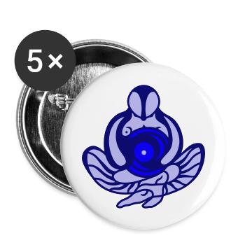 Goal. Success, motivation and concentration - Buttons large 2.2''/56 mm (5-pack) - white - Front
